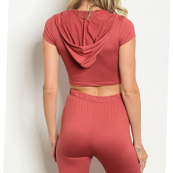 💗Mouve Top and Pants Set two pices hoodie💗 - Picture 2 of 5